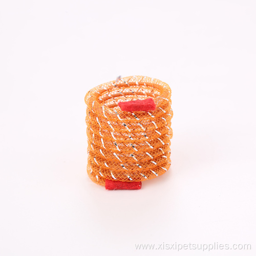 in stock interactive funny multicolored spring cat toy